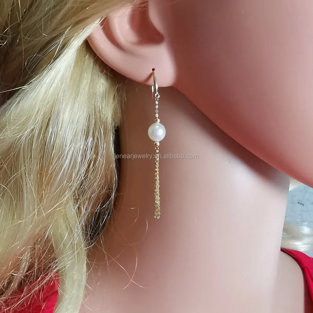 Genuine solid yellow 18k gold earrings natural pearl real gold tassel earrings dangle gold AU750 hanging earring
Genuine solid yellow 18k gold earrings natural pearl real gold tassel earrings dangle gold AU750 hanging earring