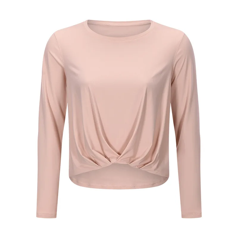 New type sexy solid color running exercise gym wear for women with long sleeve yoga top, Accept customzied color
New type sexy solid color running exercise gym wear for women with long sleeve yoga top, Accept customzied color