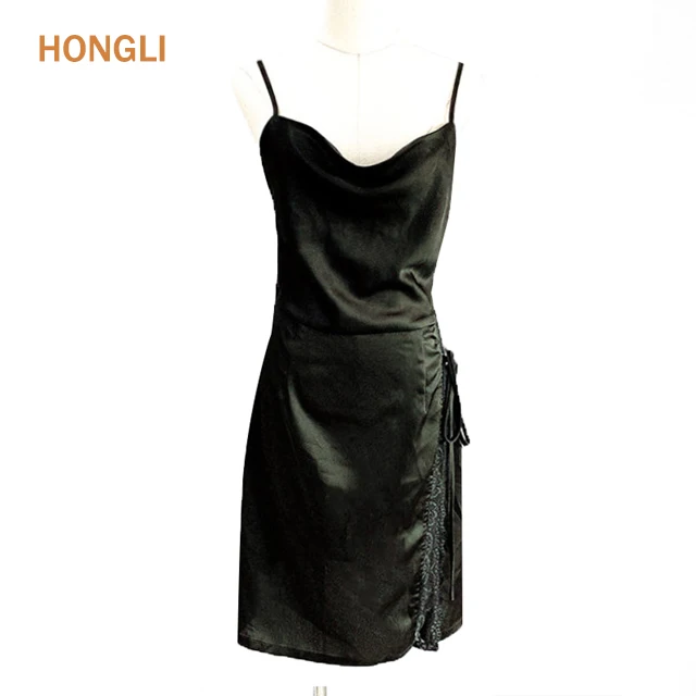 Backless Spaghetti Strap Satin Dress Women Sleeveless Open Back Dress Sexy Club Party Mini Dresses Summer, The picture color
Backless Spaghetti Strap Satin Dress Women Sleeveless Open Back Dress Sexy Club Party Mini Dresses Summer, The picture color