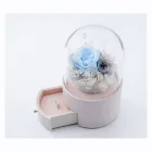 Decorative Flowers Wreaths Dried Valentine's Day/anniversary Gift Small Drawer Dried Flowers in Glass Bottles