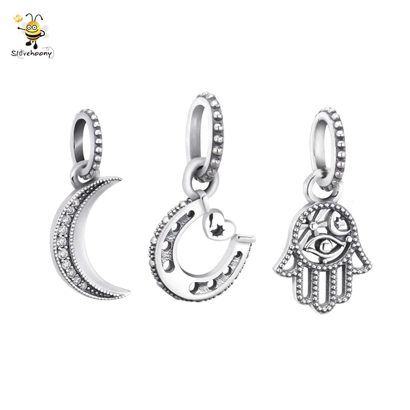 Wholesale Silver Bijoux 925 Sterling Charm Moon Fatima's Hand U-shaped Pendant For Necklace Jewelry Making
Wholesale Silver Bijoux 925 Sterling Charm Moon Fatima's Hand U-shaped Pendant For Necklace Jewelry Making