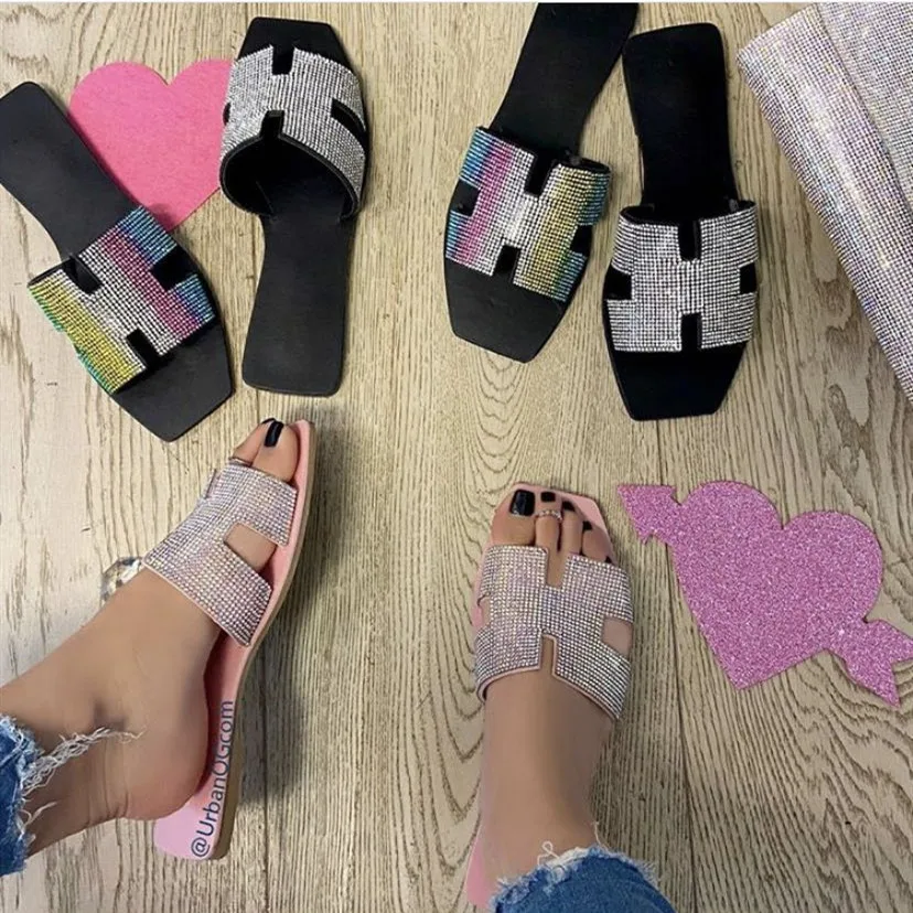 Fashion Summer Flat Diamond Beach Women Slippers Shoes Outdoor Sexy Lady sandals for women and ladies, Pink/beige/black
Fashion Summer Flat Diamond Beach Women Slippers Shoes Outdoor Sexy Lady sandals for women and ladies, Pink/beige/black