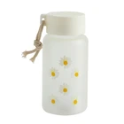 Cover Glass Lovely Thickening Hot Transparent Water Bottles With Silicone Cover Drinking High Borosilicate Glass Cup