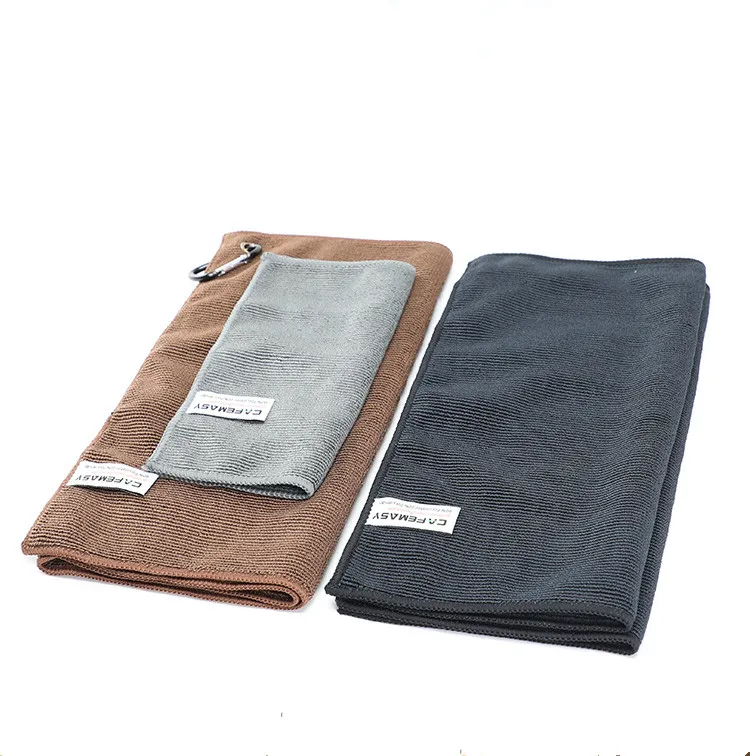 Top quality black and grey color microfiber material barista towels coffee maker cleaning cloth, Brown/black 
Top quality black and grey color microfiber material barista towels coffee maker cleaning cloth, Brown/black