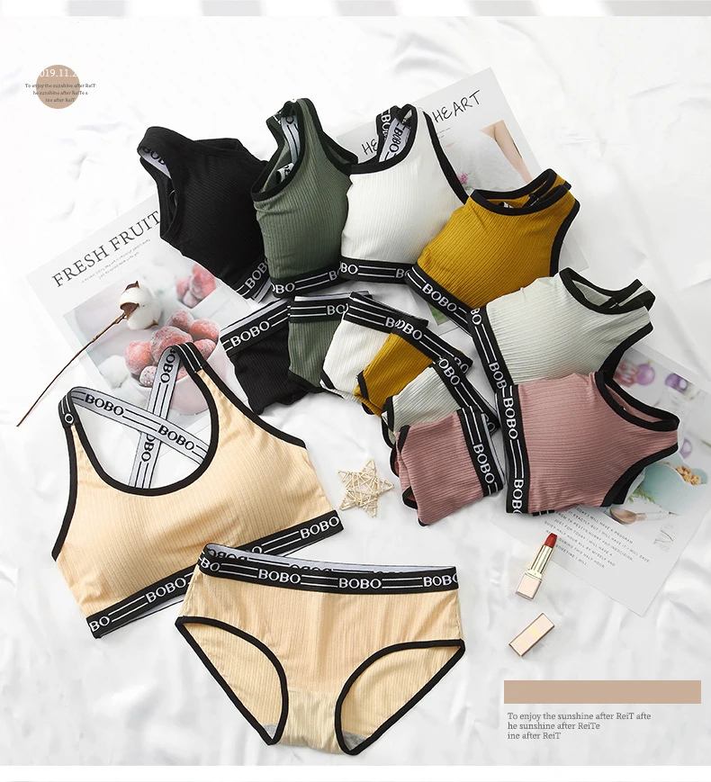 Free Size Full Cup Wire Free Women Underwear Panties and Bras Set Lingerie Set Bra
Free Size Full Cup Wire Free Women Underwear Panties and Bras Set Lingerie Set Bra