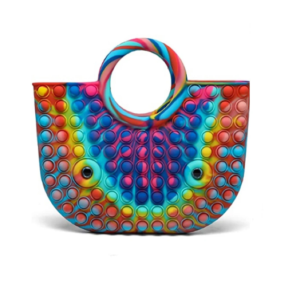 Women Latest Beautiful Handbags Oversize Reliever Stress Silicone Fidget Handbags Push Reliever Shoulder Bag, Customized color
Women Latest Beautiful Handbags Oversize Reliever Stress Silicone Fidget Handbags Push Reliever Shoulder Bag, Customized color