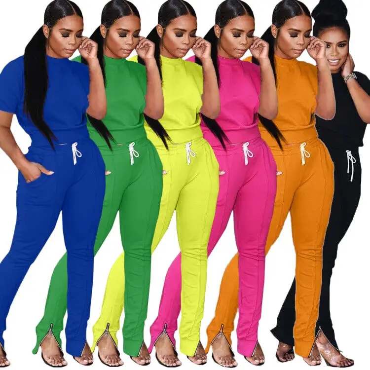 Hot Sale Fall Apparel for Two Piece Outfits Women Clothing Short Top Sleeve Solid Color Pencil Pants High Waist Casual Polyester
Hot Sale Fall Apparel for Two Piece Outfits Women Clothing Short Top Sleeve Solid Color Pencil Pants High Waist Casual Polyester