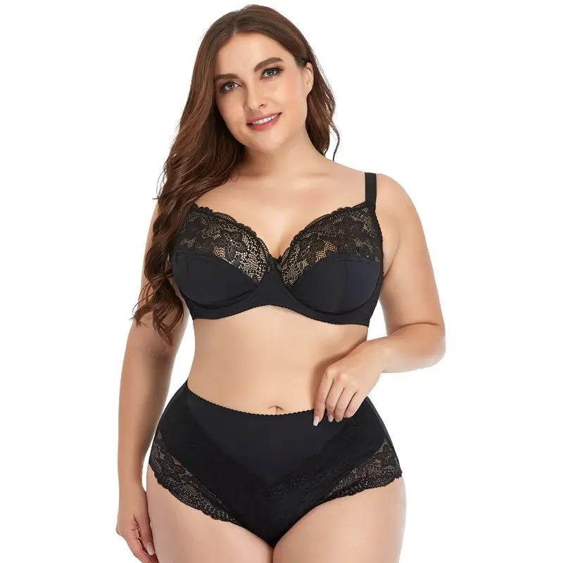 Women Ultra Thin Comfortable and Breathable Plus Size Bra and Panty Sets Up To 115E Cup Large Size Underwear
Women Ultra Thin Comfortable and Breathable Plus Size Bra and Panty Sets Up To 115E Cup Large Size Underwear