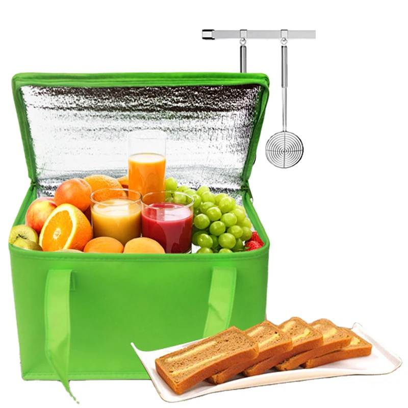 Saco Nao Tecido Waterproof Takeaway lunch Bento Cake Thermal Box With Zipper Thick Aluminum Foil Non-Woven Cooler Bag, Black/red 2colors
Saco Nao Tecido Waterproof Takeaway lunch Bento Cake Thermal Box With Zipper Thick Aluminum Foil Non-Woven Cooler Bag, Black/red 2colors
