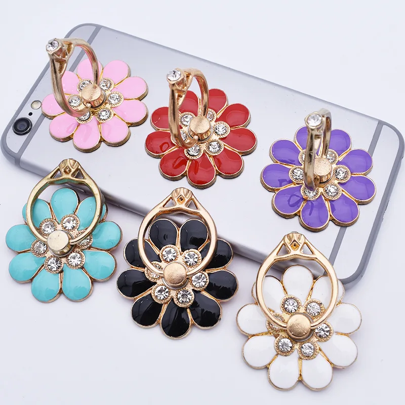 Flower metal diamond 360 degree rotating mobile phone ring buckle bracket small flower Phone Holders
Flower metal diamond 360 degree rotating mobile phone ring buckle bracket small flower Phone Holders