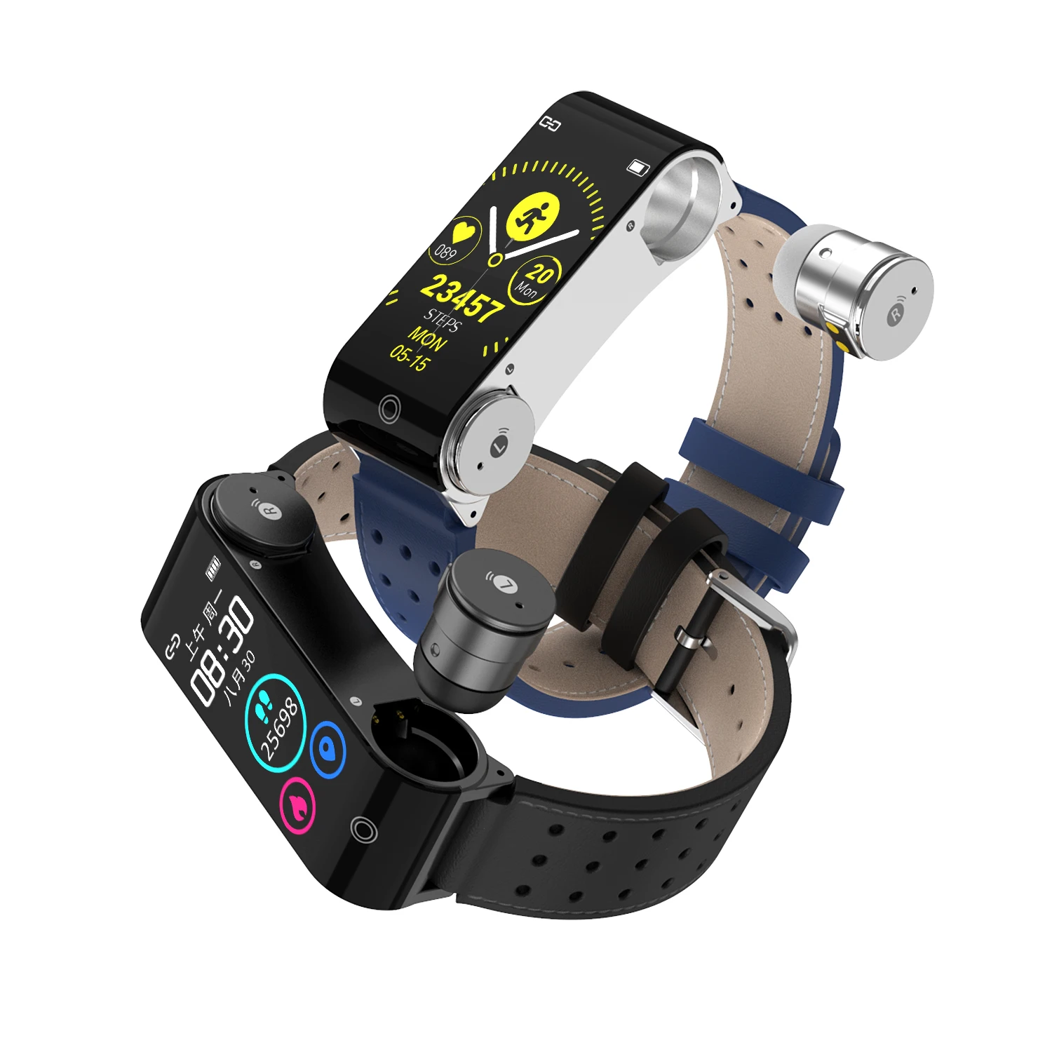 Factory Custom Fitness Bracelet Wireless Bluetooth Headset Easy Storage 2in1 Smart Watch And Earphones
Factory Custom Fitness Bracelet Wireless Bluetooth Headset Easy Storage 2in1 Smart Watch And Earphones