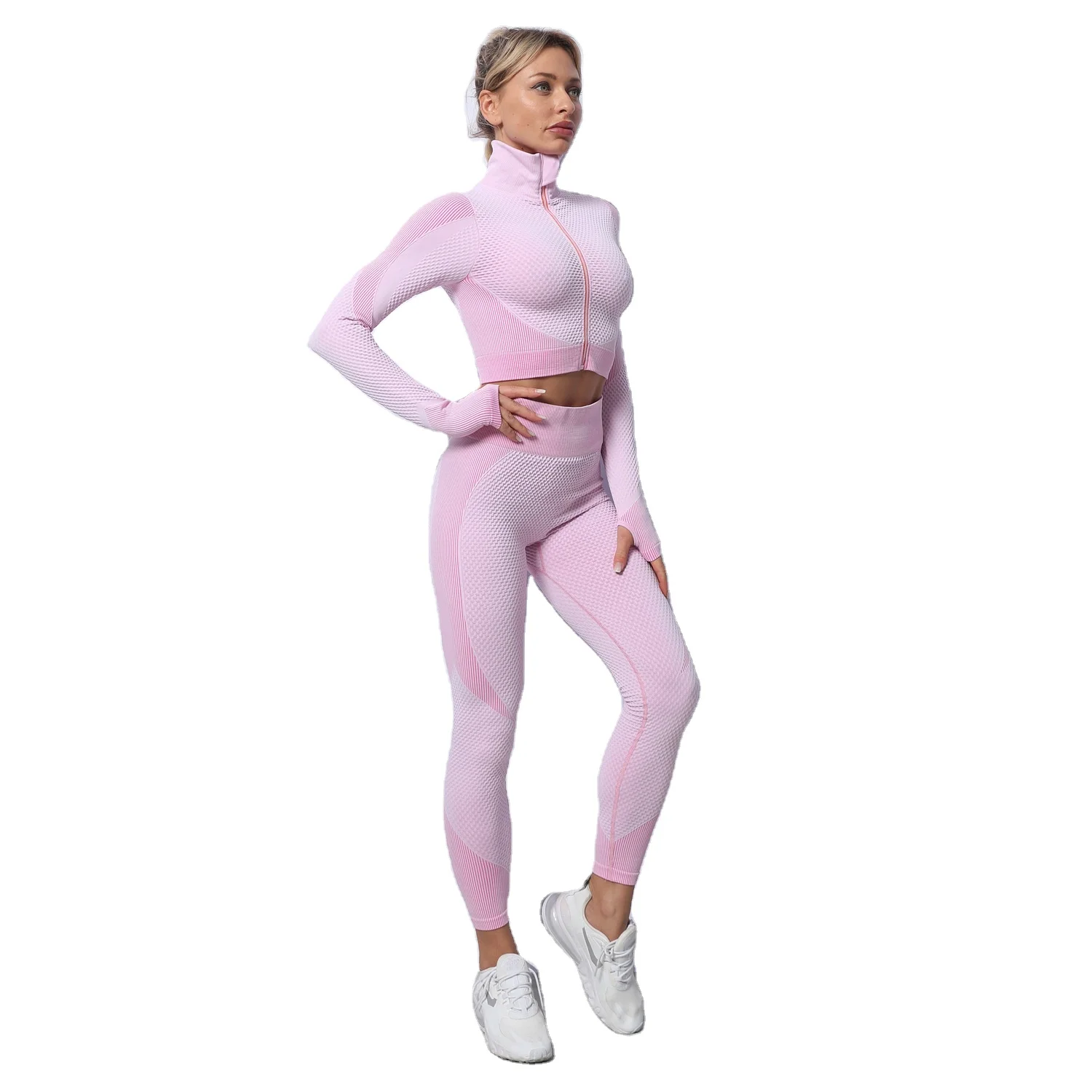 2021 hot sale active wear long sleeve nylon women high quality two piece colorful fitness workout gym yoga wear set women, 11 colors
2021 hot sale active wear long sleeve nylon women high quality two piece colorful fitness workout gym yoga wear set women, 11 colors