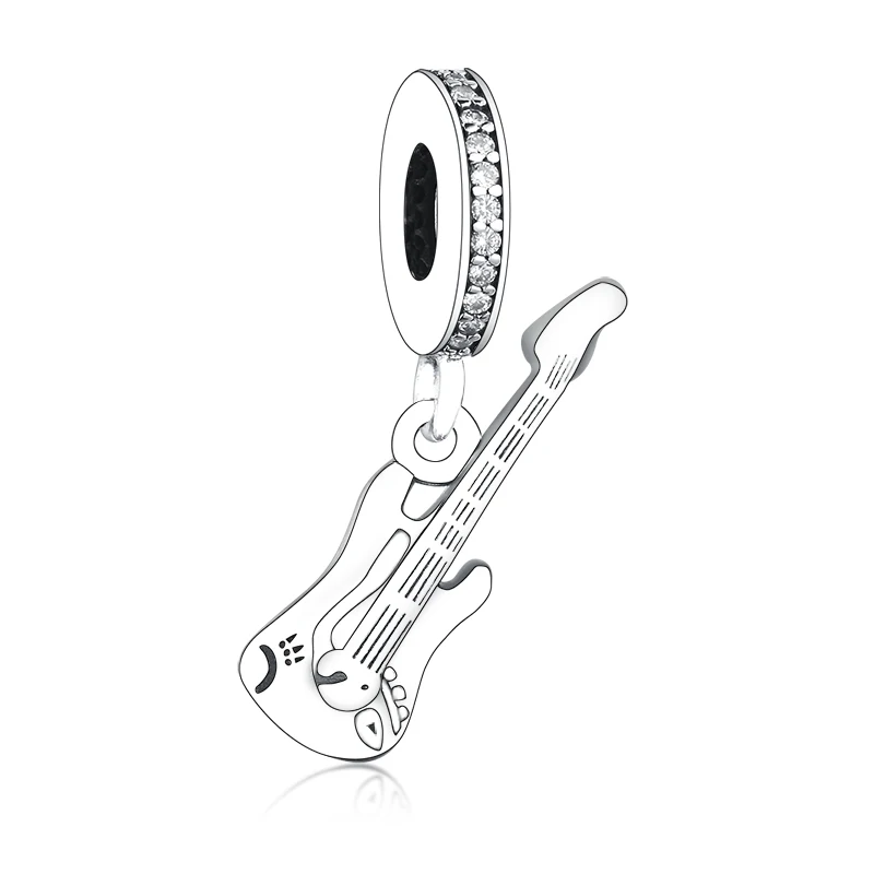 Fine Jewelry Hip Hop Pendant Authentic 925 Sterling Silver Cool Electric Guitar Beads Charms For Pandora Jewelry Making
Fine Jewelry Hip Hop Pendant Authentic 925 Sterling Silver Cool Electric Guitar Beads Charms For Pandora Jewelry Making