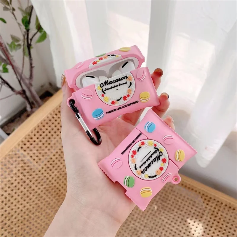 Cute Girl Macaron Snacks Designer Soft Silicone Protector Cover with Hook Funda Silicon Case for Airpods 1 2 for Airpods 3 Pro
Cute Girl Macaron Snacks Designer Soft Silicone Protector Cover with Hook Funda Silicon Case for Airpods 1 2 for Airpods 3 Pro