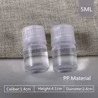 Vials Reagent Vials Plastic Clear Empty Seal Bottles Solid Powder Medicine Pill Chemical Packaging Container