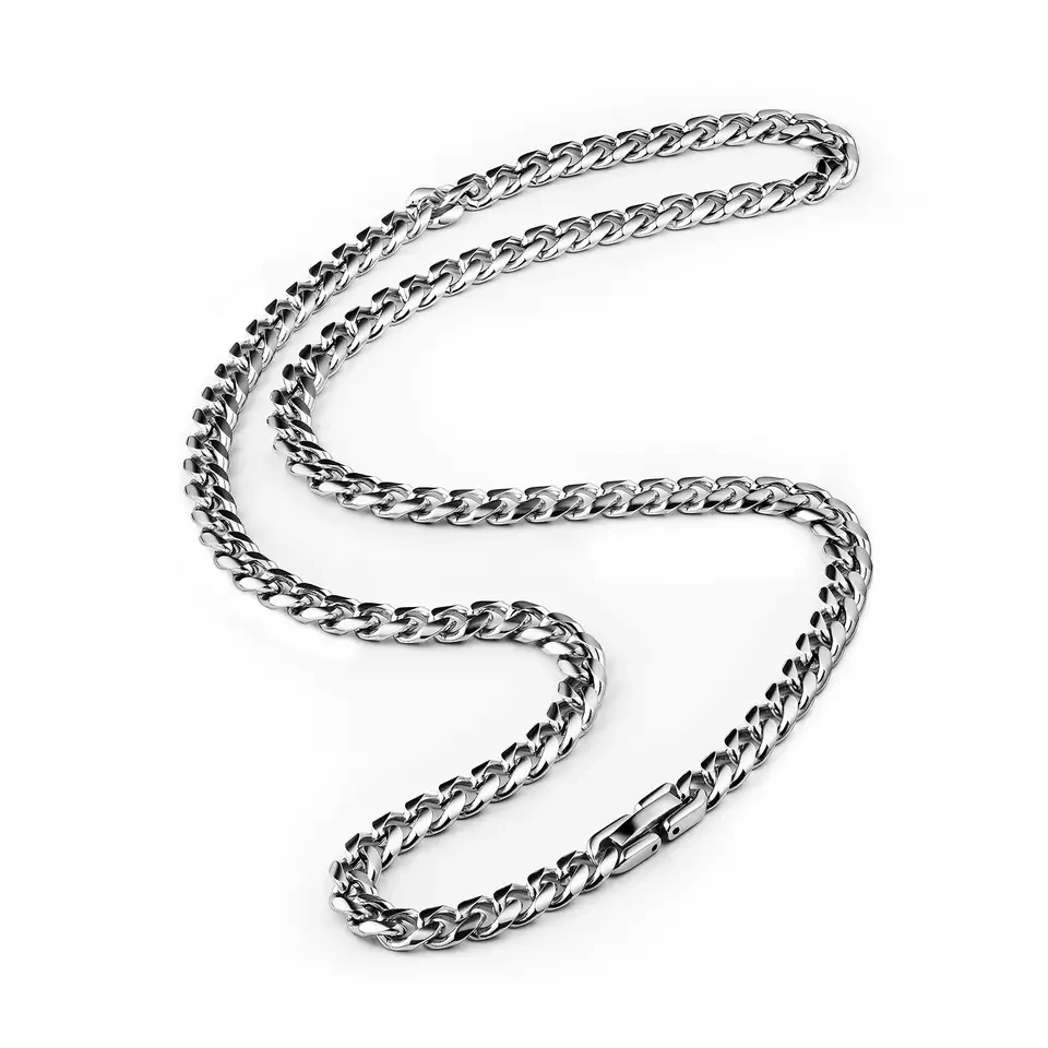 Stainless Steel Chain Necklace for Men Women Curb Cuban Link Chain Silver Color Punk Choker Fashion Male Jewelry Gift, Steel color
Stainless Steel Chain Necklace for Men Women Curb Cuban Link Chain Silver Color Punk Choker Fashion Male Jewelry Gift, Steel color