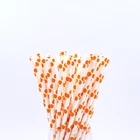 FDA LFGB EC Certified 100 200 300-Pack Biodegradable Paper Drinking Straw