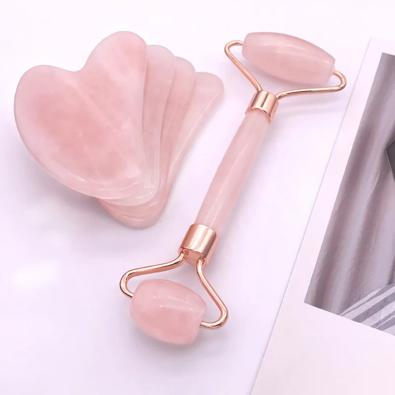 Jade roller face powder crystal natural beauty massage jade double Rose Quartz jade roller, Pink rose quartz
Jade roller face powder crystal natural beauty massage jade double Rose Quartz jade roller, Pink rose quartz