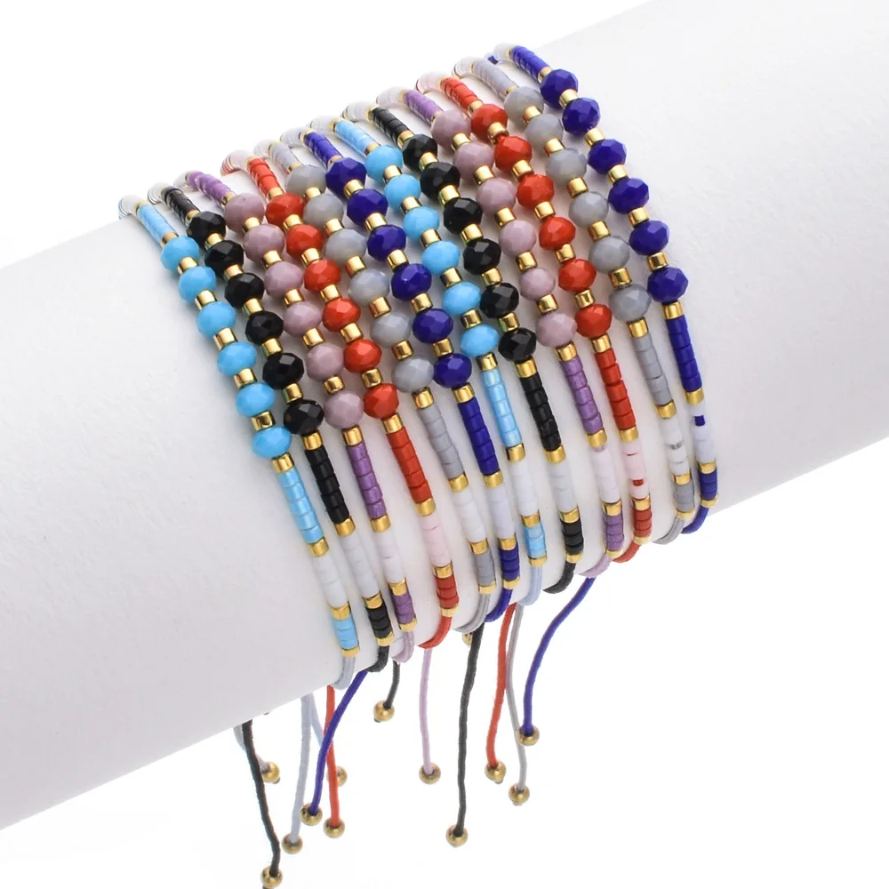 Bohemian Colorful Crystal Seed Beads Bracelet Ethnic Style Drawstring Handmade Beaded Bracelet
Bohemian Colorful Crystal Seed Beads Bracelet Ethnic Style Drawstring Handmade Beaded Bracelet