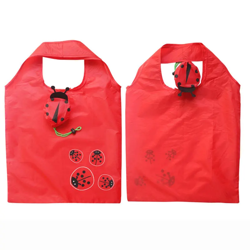 Creative Animal Ladybug Cartoon Folding Shopping Eco Friendly Reusable Tote Bag, Red
Creative Animal Ladybug Cartoon Folding Shopping Eco Friendly Reusable Tote Bag, Red