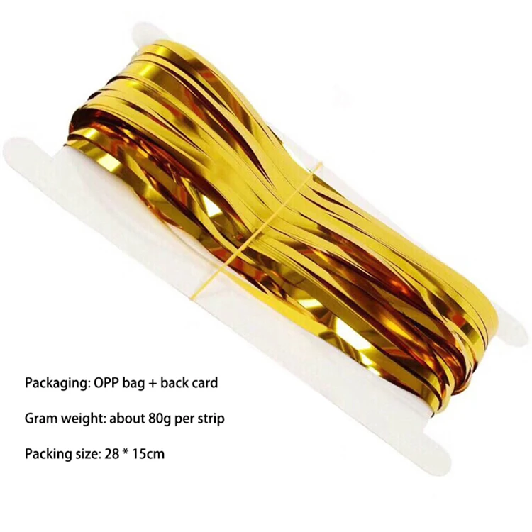 1 * 2m Metal Foil Edge Shiny Rain Curtain Birthday Party Wedding Decoration Photography Background Line Curtain Photo Props
1 * 2m Metal Foil Edge Shiny Rain Curtain Birthday Party Wedding Decoration Photography Background Line Curtain Photo Props