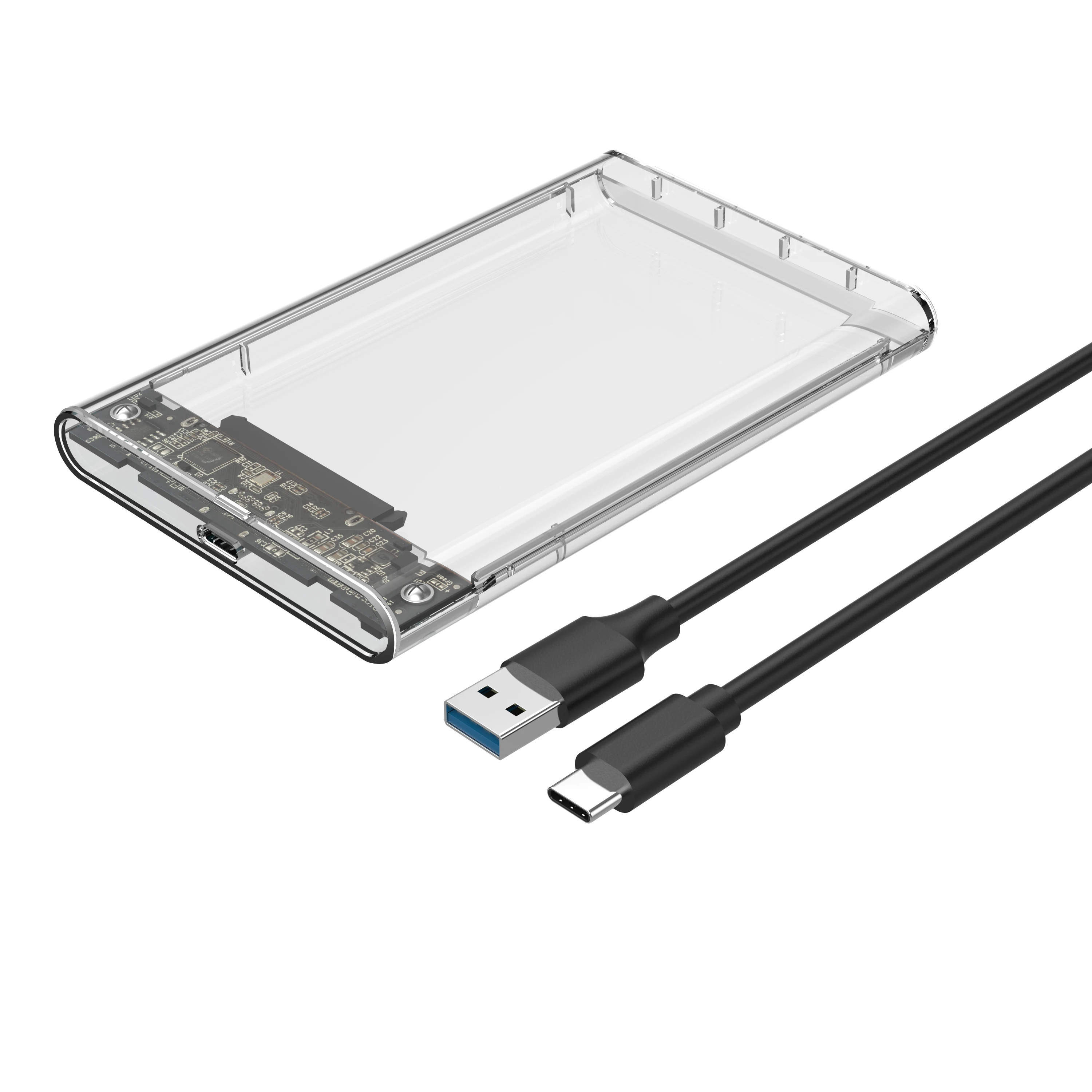 2020 new arrival transparent type c SATA JMS576 high speed 2.5" hdd external hard case USB3.1 type c hdd enclosure
2020 new arrival transparent type c SATA JMS576 high speed 2.5" hdd external hard case USB3.1 type c hdd enclosure
