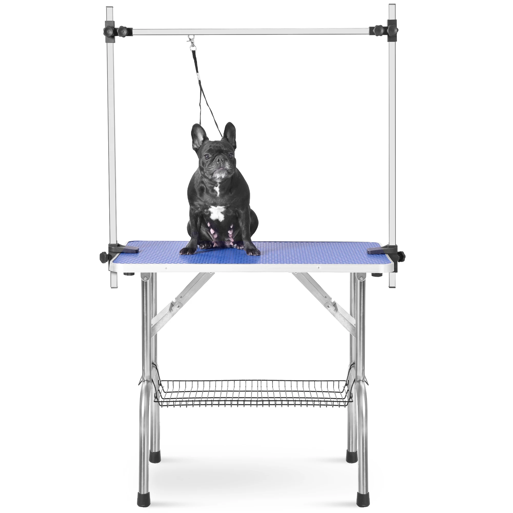 36" Folding Dog Pet Grooming Table Heavy Duty Stainless Steel pet dog Cat Grooming Table, Blue
36" Folding Dog Pet Grooming Table Heavy Duty Stainless Steel pet dog Cat Grooming Table, Blue