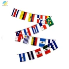 Size customizable 30ft String Flag Set of 20 Latin American Country Flags
