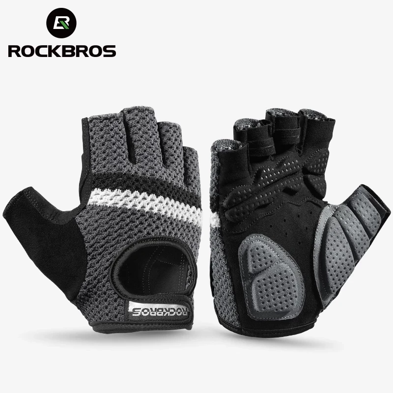 ROCKBROS Adult Cycling Gloves Soft Fitness Breatahble SBR Shockproof Fingerless Gloves Moto MTB Bike Gloves, Black gray
ROCKBROS Adult Cycling Gloves Soft Fitness Breatahble SBR Shockproof Fingerless Gloves Moto MTB Bike Gloves, Black gray