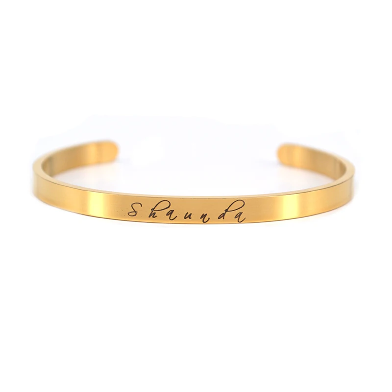 Blank Personalized Stainless steel Name Bangle with lasering logo, Gold/rose gold/silver
Blank Personalized Stainless steel Name Bangle with lasering logo, Gold/rose gold/silver