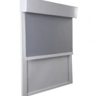 Manual Double Roller Blinds Shading Sunscreen Rolling Shades with Side Channels