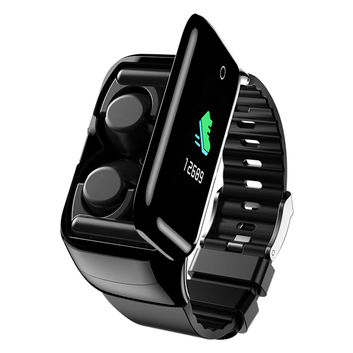 2 in 1 Smart Bracelet Earphone Fitness Sport Heart Rate Monitoring Waterproof TWS Earbuds Smart Watch
2 in 1 Smart Bracelet Earphone Fitness Sport Heart Rate Monitoring Waterproof TWS Earbuds Smart Watch