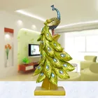 Design Popular Peacock Garden Bird Statue Polyresin Figurine Garden Decoration peacock statue resin