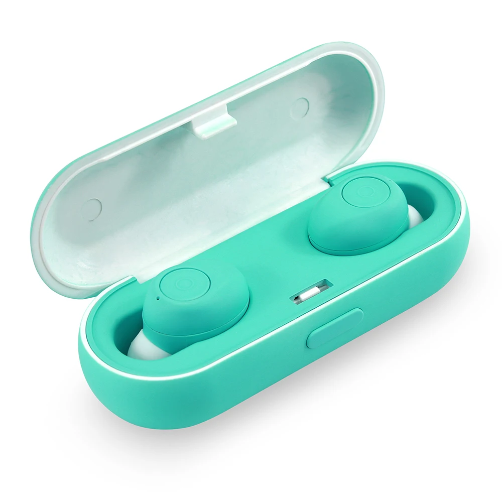 Top Ten TWS 5.0 Handsfree In-Ear Wireless Bluetooth Ear Buds Headphones RX17,Twins Earphone with Charging Box-Chelsea - ANKUX.COM