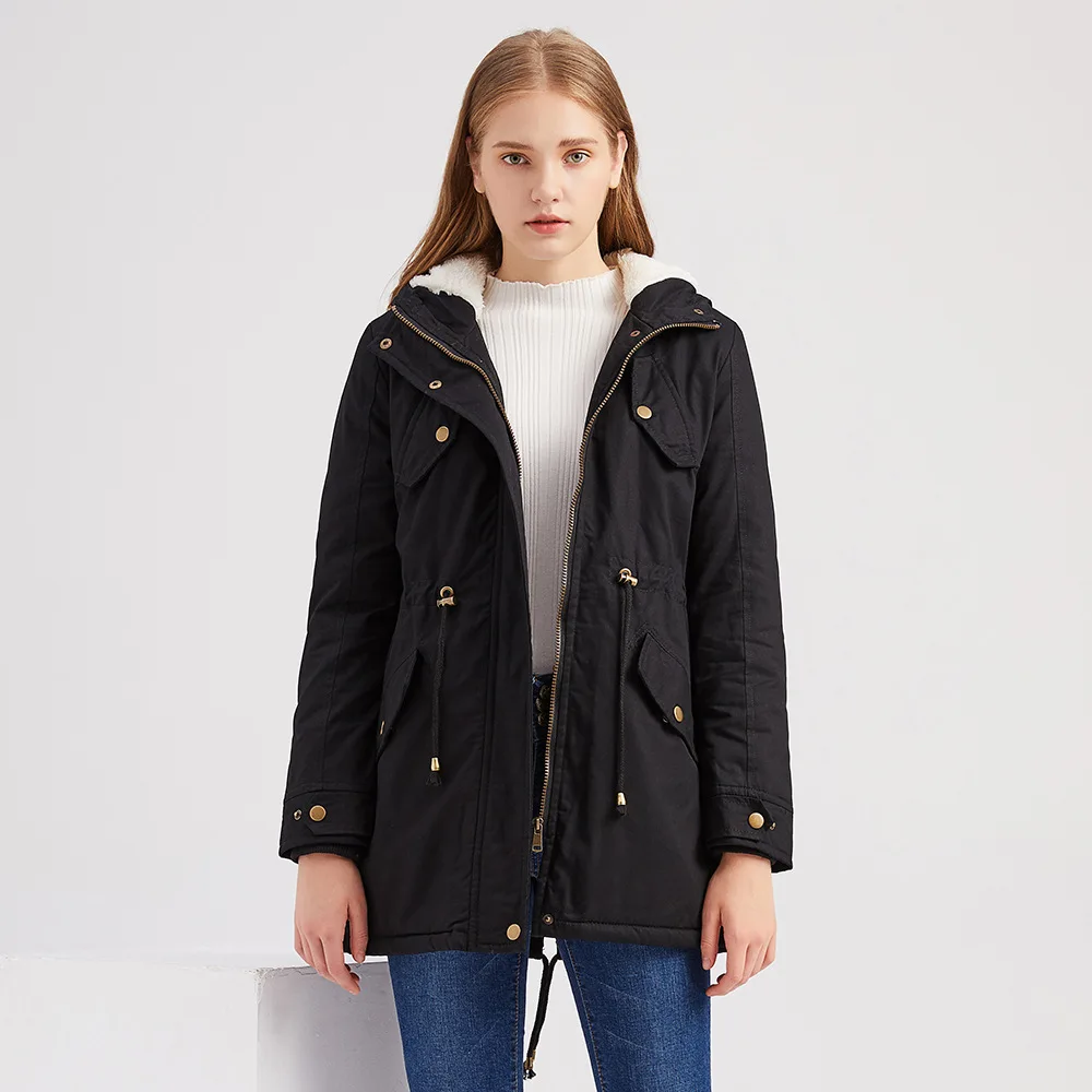 Outdoor windbreaker ladies custom warm zipper multi-pocket long winter jacket parka coat windbreaker jacket for women, As picture
Outdoor windbreaker ladies custom warm zipper multi-pocket long winter jacket parka coat windbreaker jacket for women, As picture