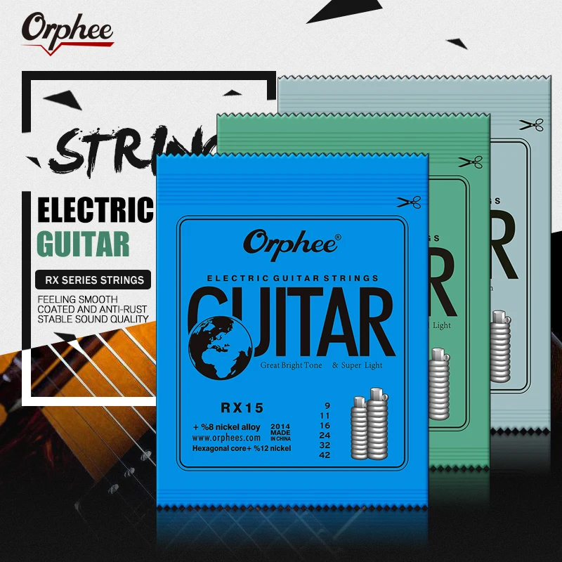 High grade durable electric guitar strings with good quality for popular sale RX17
High grade durable electric guitar strings with good quality for popular sale RX17
