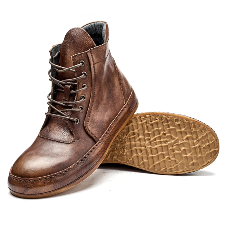 Hot sale factory customized breathable, wear-resistant leather + rubber men's leather boots, Brown
Hot sale factory customized breathable, wear-resistant leather + rubber men's leather boots, Brown