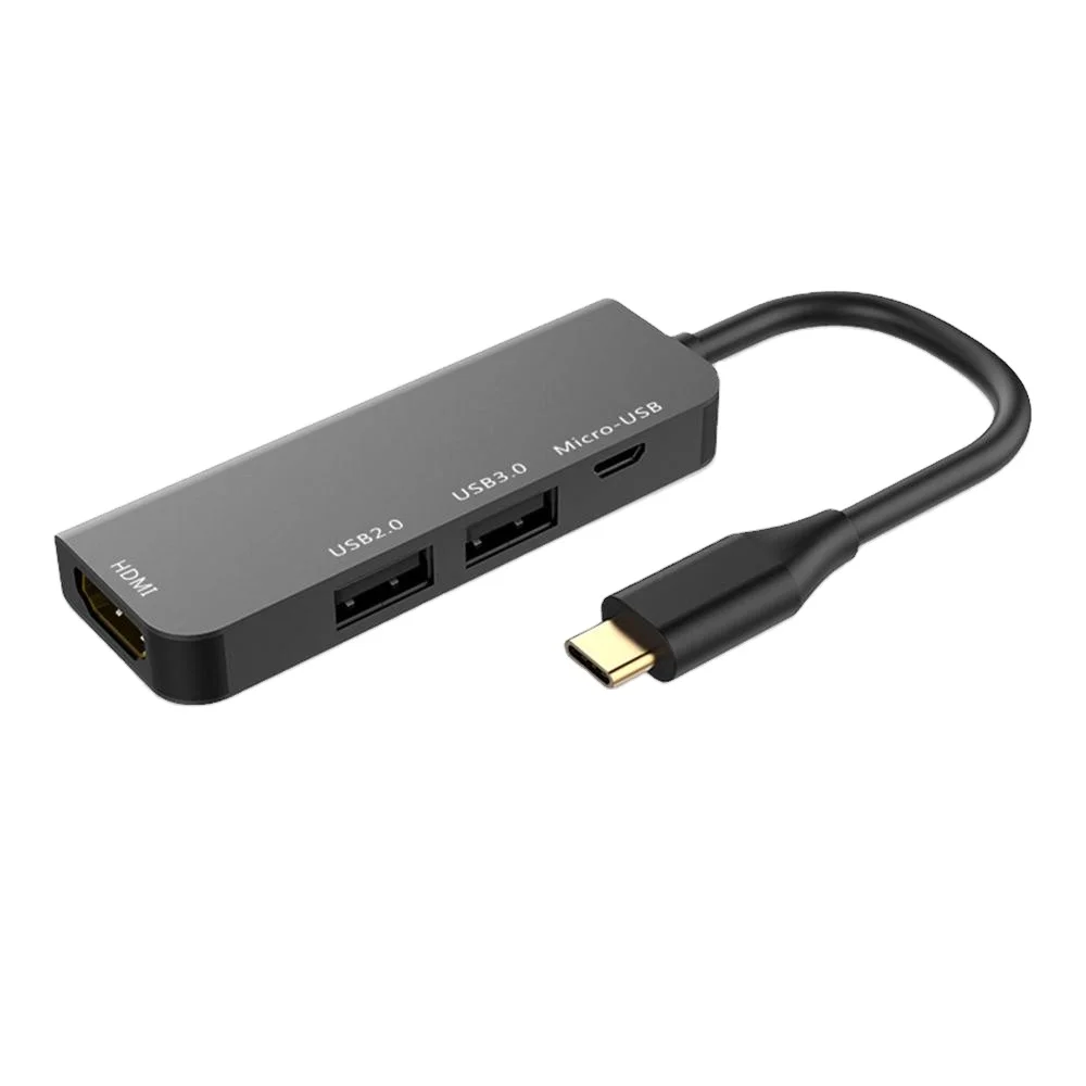 Fast Delivery Aluminum 4 ports Type C Hub 4K USB-C Hub 4 in 1 5V charging Hub for Type C Phones Windows Laptop and Macbook Pro
Fast Delivery Aluminum 4 ports Type C Hub 4K USB-C Hub 4 in 1 5V charging Hub for Type C Phones Windows Laptop and Macbook Pro
