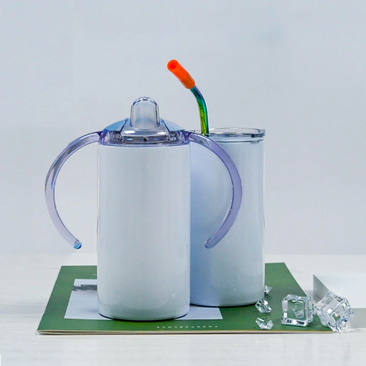 US warehouse double wall stainless steel two handle 12 oz sippy cups with 2 lids for sublimation, Customized color
US warehouse double wall stainless steel two handle 12 oz sippy cups with 2 lids for sublimation, Customized color