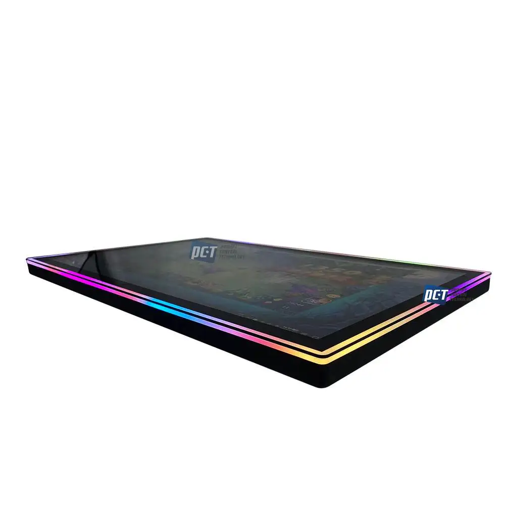 21.5 inch colorful RGB LED lighting frame capacitive touch screen slot game monitor for Firelink DragonLink games with Edge, Black
21.5 inch colorful RGB LED lighting frame capacitive touch screen slot game monitor for Firelink DragonLink games with Edge, Black