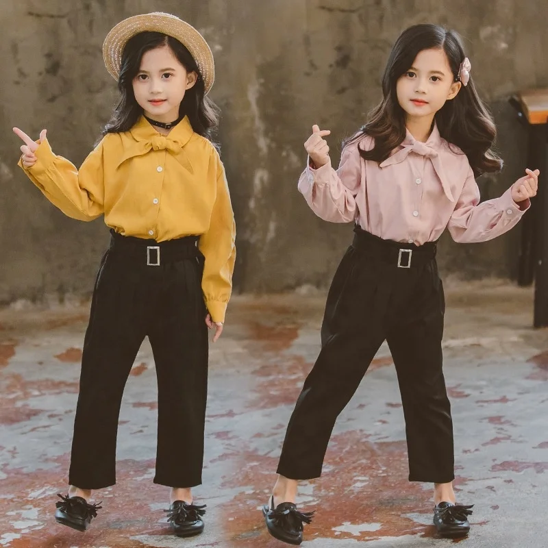 B60119A 2019 new Korean version of children's fashion shirt and trouser sets, Pink yellow
B60119A 2019 new Korean version of children's fashion shirt and trouser sets, Pink yellow