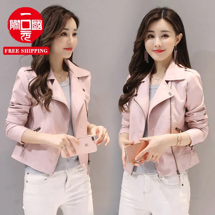 2021 new spring and autumn women's short leather jacket Korean style slim-fit motorcycle suit
2021 new spring and autumn women's short leather jacket Korean style slim-fit motorcycle suit