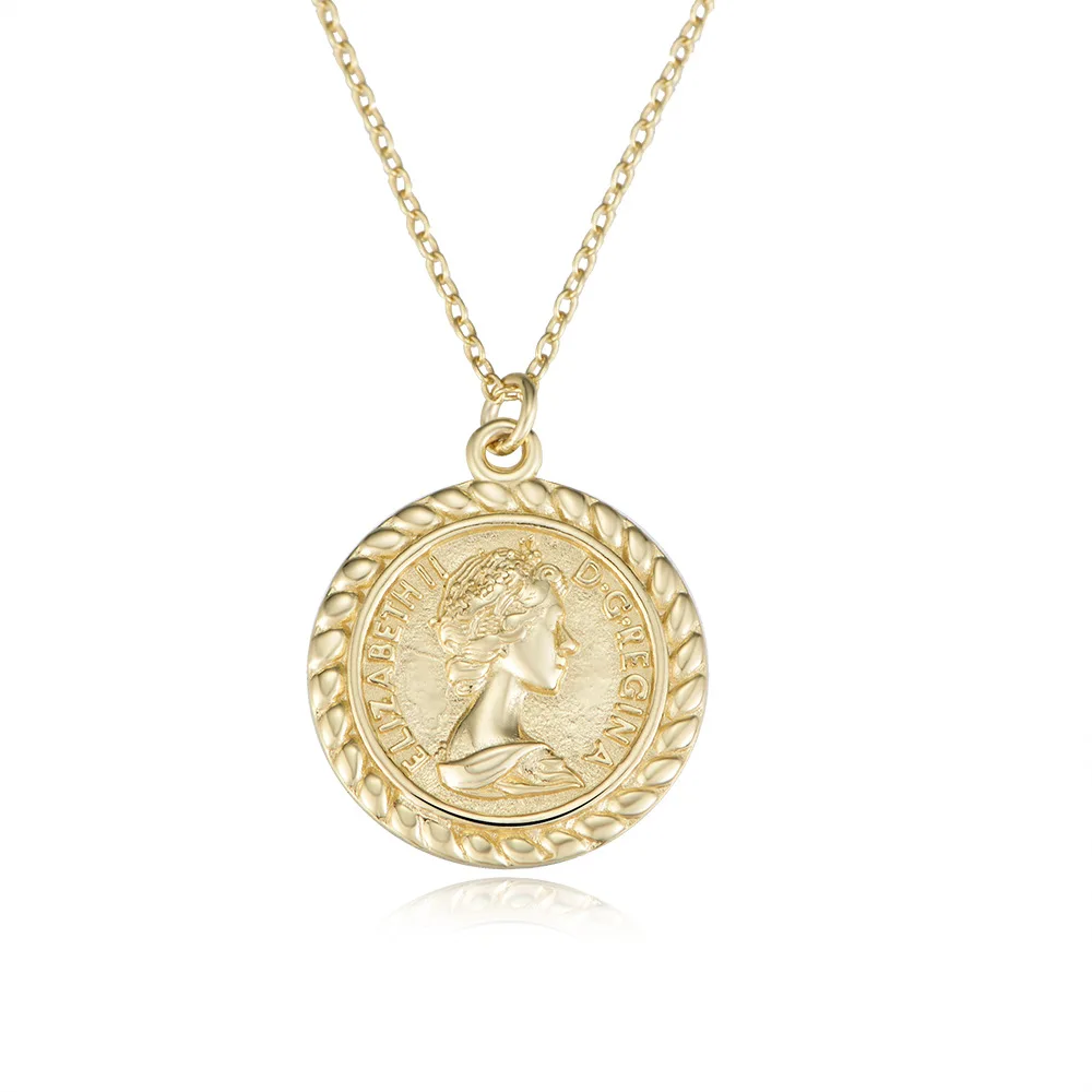 XuQian 2021 Titanium Steel Vintage Queen Elizabeth Coin Pendant for Men Women, Gold/silver
XuQian 2021 Titanium Steel Vintage Queen Elizabeth Coin Pendant for Men Women, Gold/silver