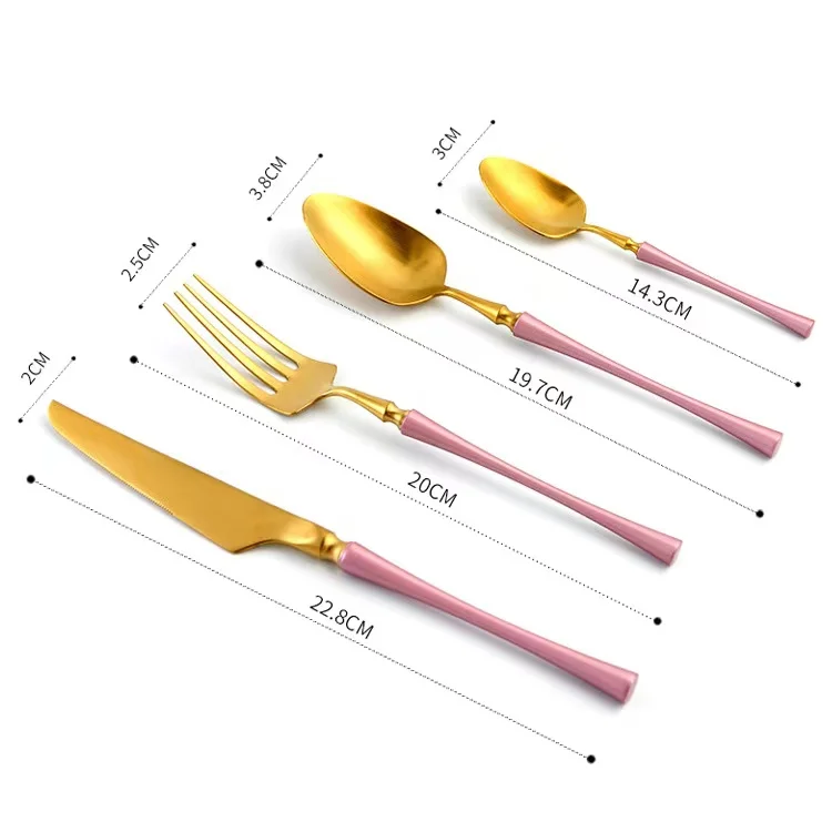 2021 Modern Designs 304 Stainless Steel Gold Flatware Set, Golden
2021 Modern Designs 304 Stainless Steel Gold Flatware Set, Golden