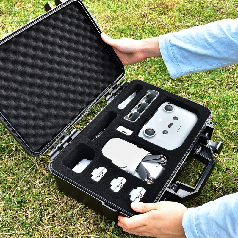 

Portable ABS Waterproof Storage Carrying Hard Case for DJI Mavic Mini 2 Drone with Remote Controller Batteries Accessories