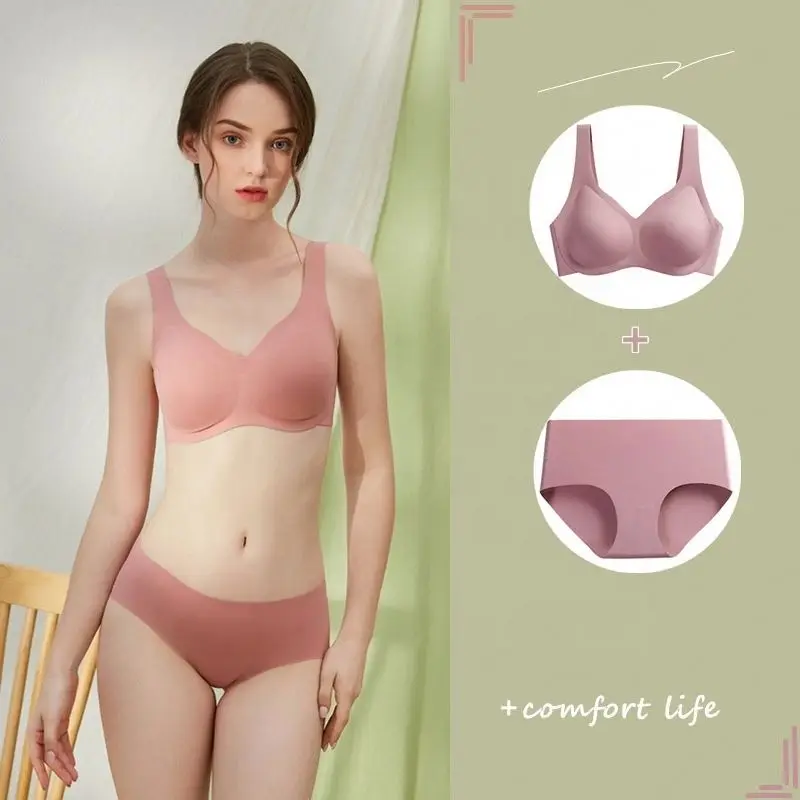 Wholesale ladies natural latex seamless bra and panty set shock-proof soft comfortable Bralette underwear women
Wholesale ladies natural latex seamless bra and panty set shock-proof soft comfortable Bralette underwear women
