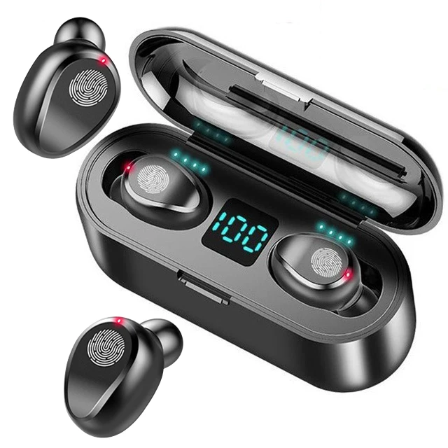 

True Bluetooth Audifonos Wireless Earphone F9 Waterproof Auricular Headphone F9-8 Headset Handsfree TWS Earbuds With Powerbank
