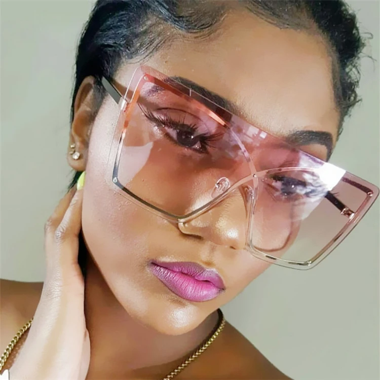 2021 New Trendy Big Frame Rimless Sun Glasses Shades Women Designer Metal Luxury Oversized Sunglasses Women, As pictures or customized color
2021 New Trendy Big Frame Rimless Sun Glasses Shades Women Designer Metal Luxury Oversized Sunglasses Women, As pictures or customized color
