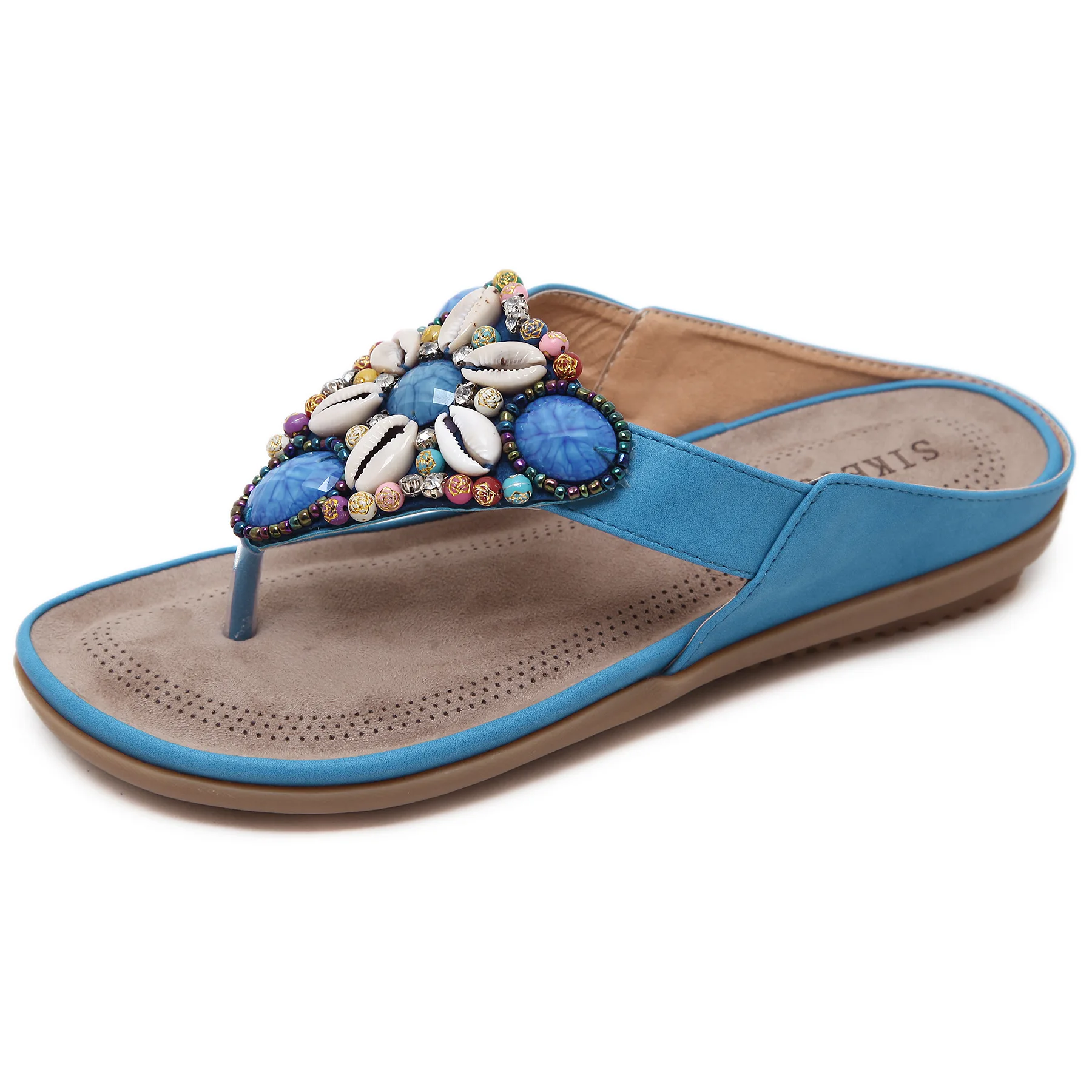 S698 Summer 2021 ethnic style sandals female bohemian beach seaside retro beaded shell large size slippers female
S698 Summer 2021 ethnic style sandals female bohemian beach seaside retro beaded shell large size slippers female