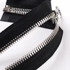 Metal Zipper Metal Zipper 8# Metal Brass Zipper Shiny Silver Garment Accessories Customized